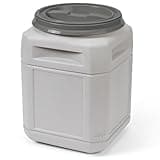 Mighty Tuff 10 Gallon/up to 40 Pound BPA-Free Pet Food Storage Container with 1 Cup Measurement Scoop, Airtight Lid and Built-In Handles for Easy Transport, Made for Durable and Versatile Storage