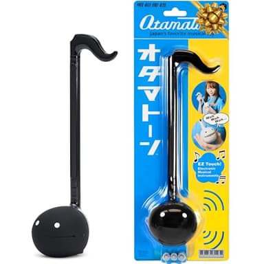 Otamatone Japanese Electronic Musical Instrument Portable Music Synthesizer from Japan by Maywa Denki Studio Award Winning, Educational Fun Gift for Children, Teens & Adults - Black