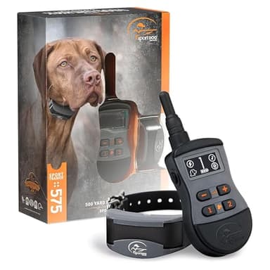 SportDOG Brand SportTrainer 575 Remote Trainer - Bright, Easy to Read OLED Screen - 500 Yard Range - Waterproof, Rechargeable Dog Training Collar with Tone, Vibration, and Static, Black