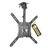 Mount-It! Flip Down TV Mount | Folding Ceiling TV Mount for 23 to 55 Inch | Heavy-Duty Bracket for Roof and Slanted Walls | Universal VESA fits up to 400x400mm, Height Adjustable 44 Lbs Capacity