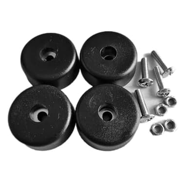 4 Sets of Non Slip Rubber Bumper Feet Anti Vibration Foot Pad with Screw