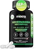 Akkermansia Muciniphila - 300 Billion AFU, GLP-1 Supplement, Akkermansia Probiotic for Women&Men, Akka Superbiotics for GLP-1 Production, Chromium, Vitamin D, Digestive, Gut, Immunity, Veggie 60 Count