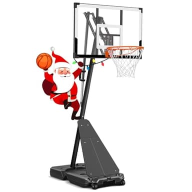 Seray Basketball Hoop Outdoor 40Inch Backboard, 3.4-10FT Adjustable Height and Larger Base, Portable Basketball Goal System for Adults Outdoor/Indoor/Driveway/Garage