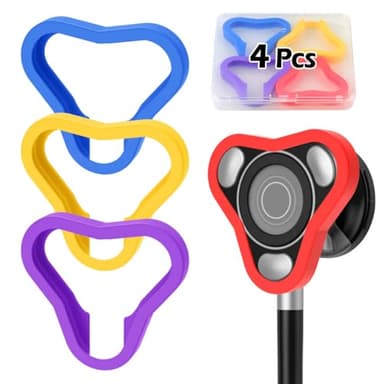 Open Protection Cover Compatible with EKO Core 500 Digital Stethoscope – 4 Pack Protective Case, Shockproof & Durable Cover for EKO Stethoscope, Accessories for EKO Core 500 Digital Stethoscope