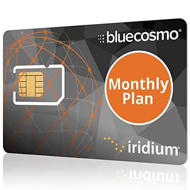 BlueCosmo Iridium Satellite Phone - Global SIM Card - Monthly Airtime Service Plans - No Activation Fees - Online Activation 24/7