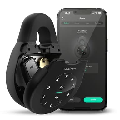 igloohome Keybox 3 Smart Lock Box, Large Key Safe w/Airbnb Sync (iOS/Android) – Remotely Generate Bluetooth-Keys & Pin Codes Without Internet