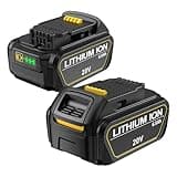 ZKpilse 2 Pack 20V 6.5Ah Batteries for Dewalt 20V Max Battery for Cordless Tools, Compatible with Dewalt DCB180 DCB181 DCB200 DCB201 DCB203 DCB204 DCB205 DCB206 DCB207 and More