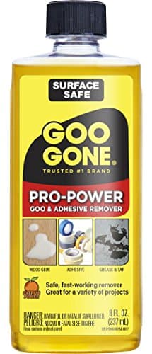 Goo Gone Pro Power Adhesive Remover - 8 Ounce - Use on Silicone, Caulk, Contractor's Adhesive, Tar, Adhesive, Grease, Gum, Decals
