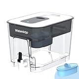 Waterdrop Alkaline Water Filter Dispenser, Large 40-Cup, Healthy, Clean & Toxin-Free Mineralized Alkaline Water, 100-Gallon, BPA Free, Black (1 Filter Included)