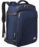 MATEIN Backpack for Travel, 27L Water Resistant Carry on Backpack Fits Overhead Bin, Convertible Work Daypack with 2 Handles, Hiking Daypack for Outdoor Sport,Travel Gifts for Men Women, Blue