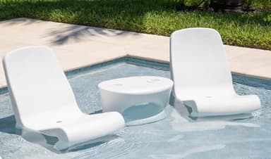 REZVANI FURNITURE STUDIO Tenjam Freelo in Pool Lounge Chair for Sun Shelf, Pool Chairs and Lounger for Tanning Ledge That Support up to 11" of Water Depth (Made to Order)