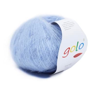 golo Mohair Yarn for Hand Knitting Wool Yarn for Weaving Sky Blue 03