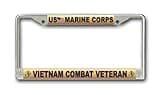 MilitaryBest U.S. Marine Corps Vietnam Combat Veteran License Plate Frame