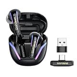 2.4G Wireless Gaming Earbuds with ENC Mic, 20ms Low-Latency for PS5/4, Meta Quest 3/3S/2, 2.4GHz Bluetooth Dual-Mode Headphones for Phone, Pad, Laptop, Steam Deck, Switch, PC, VR(with USB-C Dongle)