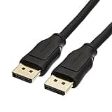 Amazon Basics DisplayPort 1.4 Cable, 32.4Gbps High-Speed, 8K@60Hz, 4K@120Hz, Dynamic HDR and 3D, Gold-Plated Plugs, 10 Foot, Black