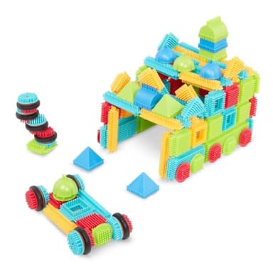 Battat – Bristle Blocks – STEM Interlocking Building Blocks – 112 Pieces Playset – Developmental Toys for Toddlers & Kid – Basic Builder Set – 2+ Years