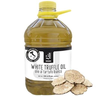 White Truffle Oil Bulk 3 liters (97 fl.oz), Non-GMO, Foodservice Truffle Oil, Made in Italy, GL Truffle Gourmet Line