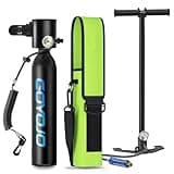 GOYOJO 0.5L Mini Scuba Tank with Pump | 5-10 Mins Portable Divng Lung Tank for Snorkeling, Freediving & Emergency Backup | DOT-Certified Air Cylinder