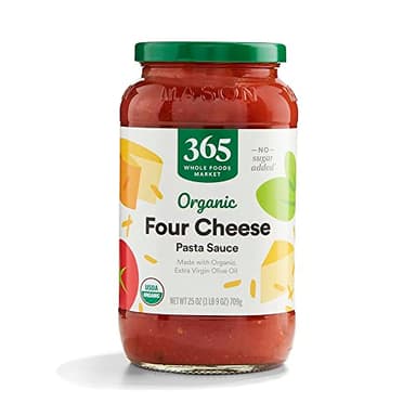 365 by Whole Foods Market, Organic 4 Cheese Pasta Sauce, 25 Ounce