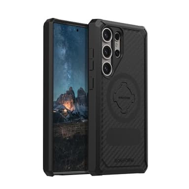 Rokform Galaxy S24 Ultra Rugged Case, Magnetic + RokLock (Black)