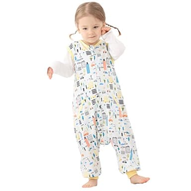 HOMEAL Sleep Sack, 2t-3t Toddler Sleeping Sack with Legs, Sleeveless Baby Sleep Sack for Early Walkers