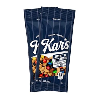 Kar’s Nuts Sweet ‘N Salty Deluxe Trail Mix, 1.5 oz – Grab & Go Bags, Individual Snack Packs (Pack of 18), Gluten-Free Trail Mix Snack
