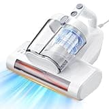 Mattress Vacuum Cleaner Bed Vacuum Cleaner with 16Kpa Suction 253.7nm UV-C Light & 40000 Rpm/Min Brushroll Rotation & HEPA Filter & Heating Tech, Includes A Spare Filter ,600W, (Ultra-UVC-K16, Corded)
