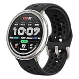 Amazfit Active 2 Smart Watch 44mm, GPS Maps with Direction, Fitness Tracker, 10 Day Battery, Sleep Monitor, 160+ Sport Modes, Water Resistant, for Android & Apple iPhone, Black Silicone