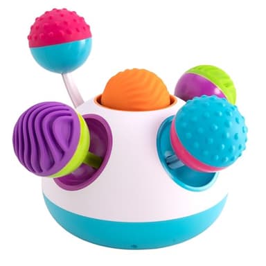 Fat Brain Toys Klickity Sensory Baby Toys, 1 Year and Up, Engaging Multi-Textured Early Developmental Toddler Activities for Tactile and Visual Stimulation