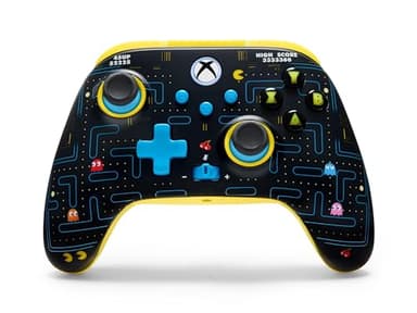 PowerA Wireless Controller for Xbox Series X|S - PAC-MAN SE, hall effect thumbsticks, low latency wireless, officially licensed, works with Xbox One and Windows 10/11