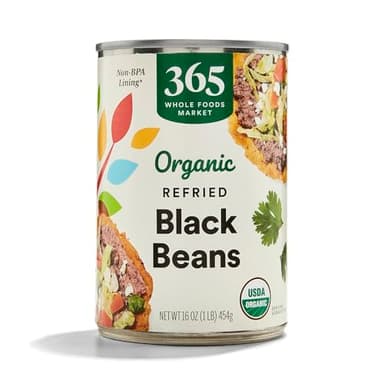 365 by Whole Foods Market, Organic Refried Black Beans, 16 oz