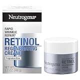 Neutrogena Retinol Face Moisturizer, Rapid Wrinkle Repair, Fragrance Free, Daily Anti-Aging Face Cream with Retinol & Hyaluronic Acid to Fight Fine Lines, Wrinkles, & Dark Spots, 1.7 oz