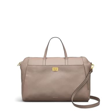 RADLEY London Brook Avenue Women's Leather Medium Ziptop Satchel Bag, Latte