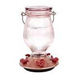 Perky-Pet 9104-2 Rose Gold Top-Fill Glass Hummingbird Feeder Rose Gold 24 oz Capacity