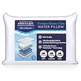Mediflow Water Pillow - Elite Collection, Memory Foam Pillow. Orthopedic Pillow for Neck Pain Relief, Adjustable Water Pillow for Sleeping.