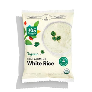 365 by Whole Foods Market, Organic White Rice Thai Jasmine, 20 oz, (Frozen)