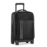 Briggs & Riley Domestic 22" Carry On Expandable Spinner - Luggage for Travel, Suitcases with Wheels, Softside Rolling Bag for Men & Women, Self-Repairing Zipper - ZDX Collection, Black