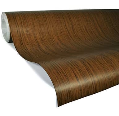 VViViD Teak Wood Grain Faux Finish Textured Vinyl Wrap Roll Sheet Film DIY No Mess Easy to Install Air-Release Adhesive (10ft x 48 Inch)