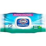 Clorox Disinfecting Wipes, Cleaning Wipes Flex Pack, Fresh Scent, 75 Count (Pack May Vary)