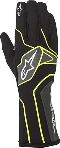 Alpinestars Tech-1 K V2 Karting Gloves - Size Large - Black/Yellow/Anthracite (3551720-1501-L)