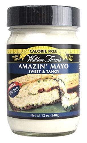 Walden Farms Amazin’ Mayo – Zero Calorie, Sugar Free, Keto & Fat Free Vegan Mayonnaise Alternative for Sandwiches, Salads & Spreads – 12 oz Jar