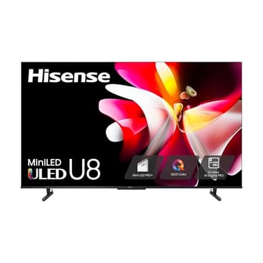 Hisense 55-Inch Class U8 Series Mini-LED ULED 4K UHD Google Smart TV (55U8N) - QLED, Dolby Vision IQ, Dolby Atmos, Full Array Local Dimming Pro, 144Hz Game Mode Pro, Alexa Compatibility