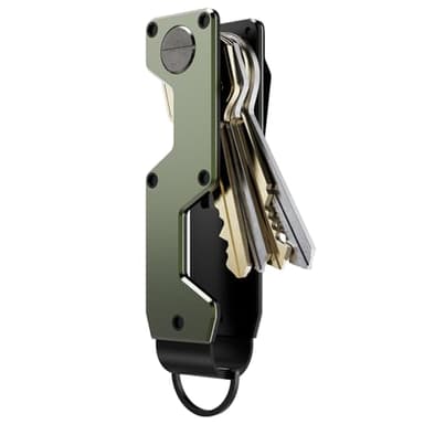 MINBERAND Key Organizer Compact Key Holder Metal Key Chain Minimalist key case key holder for keychain Secures 1-5 Keys
