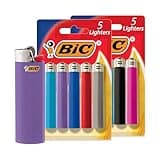BIC Classic Lighters, Pocket Style, Lighter for Candles, Assorted Colors (Packaging May Vary), 10-Count Pack