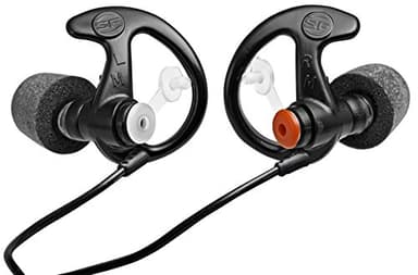 SureFire EP7 Sonic Defenders Ultra filtered Earplugs w/ Comply Canal Tips, reusable, Black, Medium