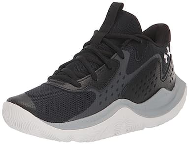 Under Armour Unisex Grade School Jet '23, (004) Black/Jet Gray/White, 4.5, US