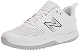 New Balance Women's Fresh Foam Velo V3 Turf-Trainer Softball Shoe, White/White Synthetic, 13