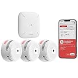 X-Sense Smart Smoke Detector with SBS50 Base Station, Wi-Fi Smoke Alarm Compatible with X-Sense Home Security App, Wireless Interconnected Mini Fire Alarm, Model FS31