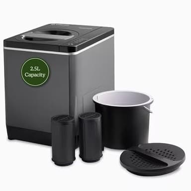 Food Cycler FC-30 Compact Kitchen Food Recycler | Indoor Composter Bin Alternative | Electric Countertop Food Disposer with Odorless 2.5L Indoor Food Waste Bin for Easy Waste Management