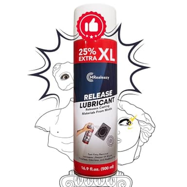 Silicone Mold Release Spray (Silicone-Based) (16.9 floz/500ml) - Resin & Epoxy Release Agent for Smooth Mold Removal with Ease, Universal Use on Almost All Molds